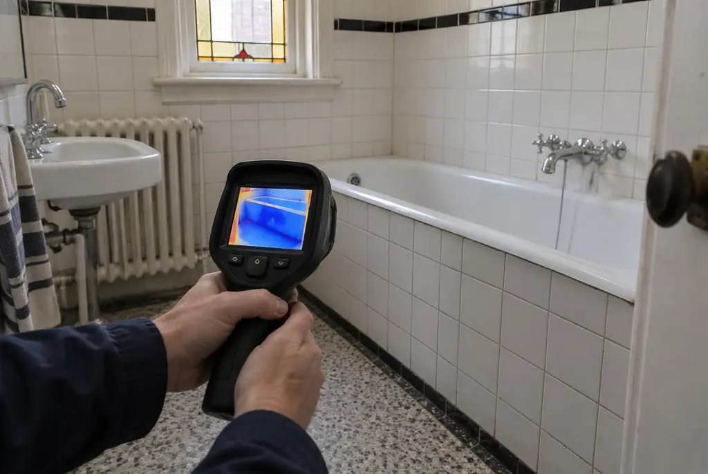 Lekdetectie Doetinchem – onderzoek in een badkamer van een oudere woning